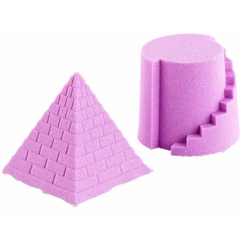 Sable cinétique - PLAYTASTIC - 500 g - violet - facile à modeler - ne sèche jamais