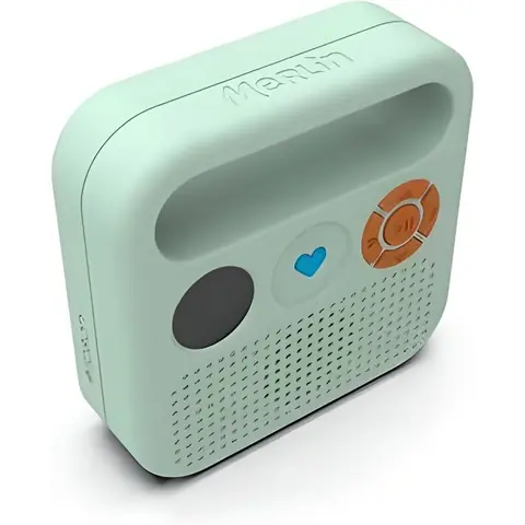 Enceinte audio pour enfant Merlin - pré-chargée avec plus de 40 récits musiques - fabriquée en France