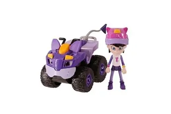 REV + ROLL - VOITURE JOUET BEST BUDDIES - Vehicule Alley de 17 cm aux Fonctions Mecaniques et sa Figurine Avery de 10 cm - Jouet