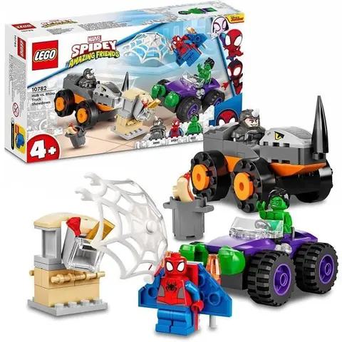Jouet - LEGO - 10782 - Marvel - Spidey et Ses Amis - Camion Hulk contre Rhino - 4 ans et plus