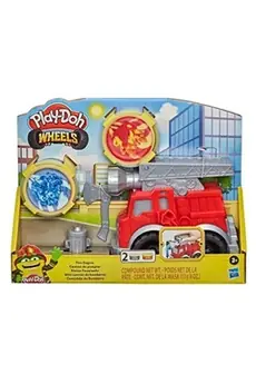 PLAY-DOH - Wheels - Mon premier camion de pompier avec 2 Pots de pâte à modeler atoxique - pour enfants - dès 3 ans