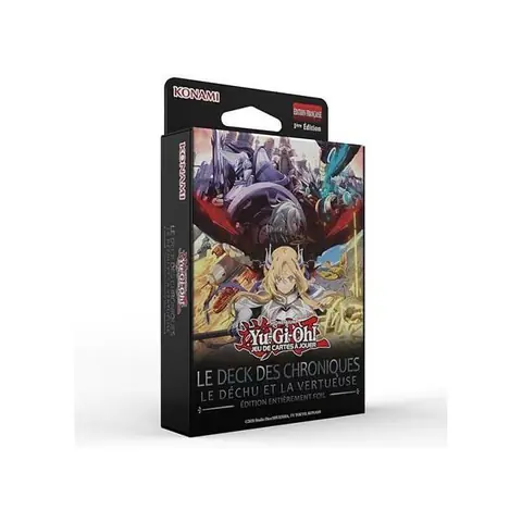 Deck Les Chroniques - KONAMI - Yu-Gi-Oh! - Le Déchu et la Vertueuse - 51 cartes - À partir de 6 ans