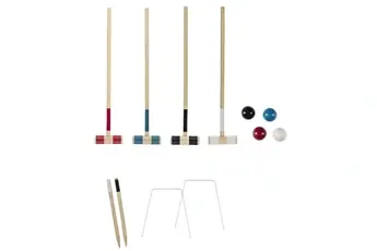 Jeu de croquet en bois pour 4 joueurs -  -