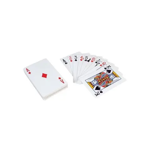Jeu de 54 cartes Geantes Maxi Grand Format XL - Taille 135x21cm - Animation Exterieur - Set cartes a jouer