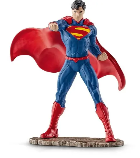 Figurine Superman à La Lutte - SCHLEICH - Licence Justice League - Pour Enfant de 3 Ans et Plus