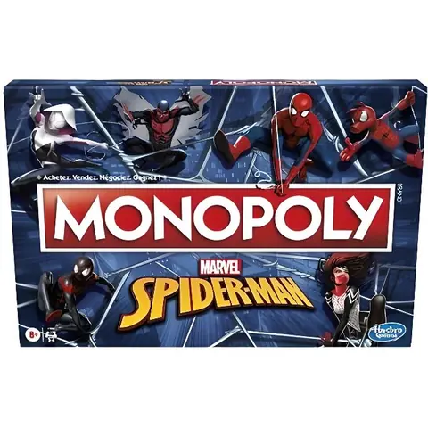 Jeu de société - HASBRO GAMING - Monopoly Spiderman - 2 joueurs ou plus - 40 min - Multicolore