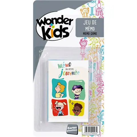 Jeu de mémoire - Wonderkids - COU1358WP3FS1 - À partir de 3 ans - 2 joueurs ou plus - Éducatif