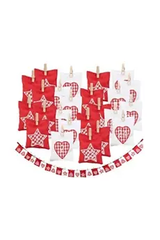 Guirlande calendrier de l'Avent avec 24 sachets à remplir