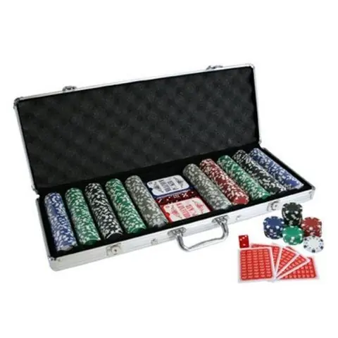 Malette poker aluminium 500 jetons - MGM - Mixte - 2 joueurs ou plus - A partir de 8 ans