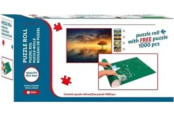 Tapis de puzzle pour puzzle 1000 pieces + un puzzle 1000 pieces - accessoire rangement : rouleau pour puzzle - nouveaute