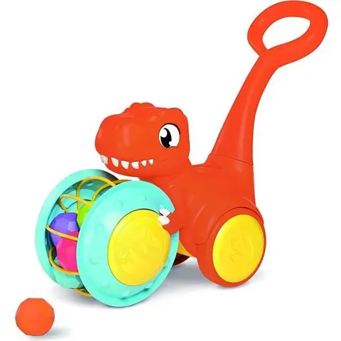Toomies Tomy T.Rex Pousse & Collecte Enfants Jurassic World Trotteur Éducatif Jouet Dinosaure Coloré pour Bébés Garçons Et