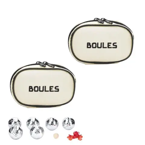 Jeux dextérieur - KIKKERLAND - Mini sets de 6 boules de pétanque - Gris - Pour enfants - 2 joueurs