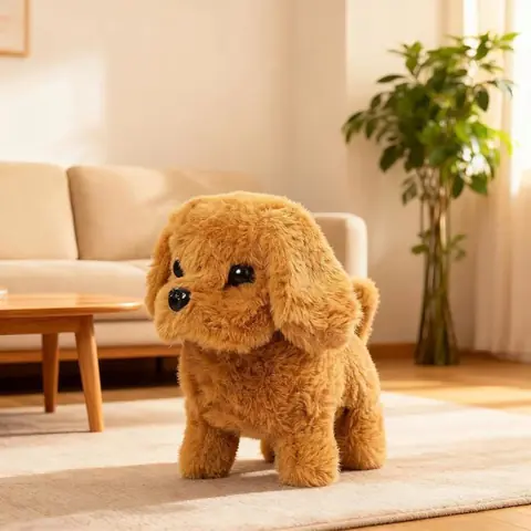 KCVV Chiot Interactif en Peluche Qui Marche et Aboie