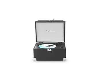 Lecteur CD Boogie - Platine CD et Musique - Bluetooth - Portable - Télécommande - Style Rétro Vintage - Couleur noir