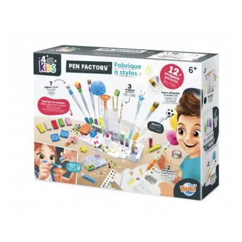 Fabrique à stylos - Buki France - Station de customisation - 12 crayons - 7 stylos - 6 ans et plus