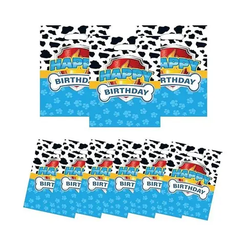 Lot de 10 Sachets Bonbons Cadeaux Pat Patrouille - Idéal pour Anniversaires et Fêtes