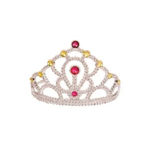 Couronne De Princesse Argentee - Reine - Accessoire Costume / Deguisement Fille - Taille Unique Enfant