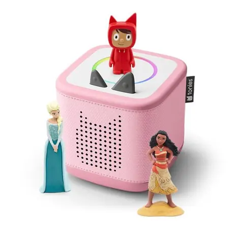 Boite à Histoire - TONIES® - Toniebox 2 Pack - Rose Fleur - Facile à Utiliser - 1 à 9 Ans