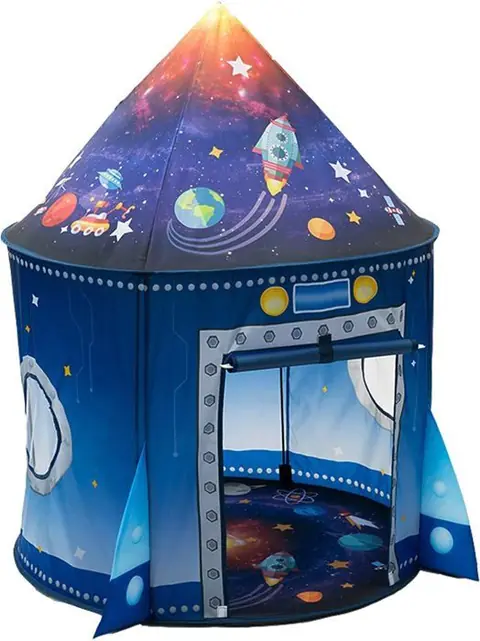 Tente de jeu dintérieur pour enfants fusée vaisseau spatial astronaute