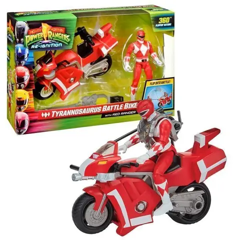 Véhicule Deluxe - POWER RANGERS - PWG04 - Figurine 15 cm - Rouge - Pour enfants dès 4 ans