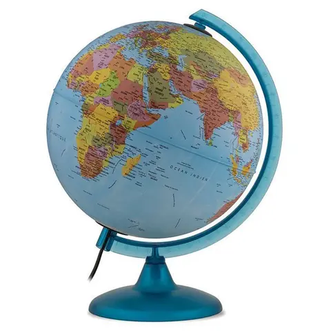 Globe lumineux - TECNODIDATTICA - Night&Day - Politique et Constellations - Diamètre 25 cm - Éclairage LED