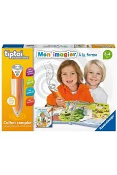 tiptoi® - Coffret complet lecteur interactif + Livre Imagier A la ferme -  Ravensburger - Jeu électronique éducatif - Dès 3 ans