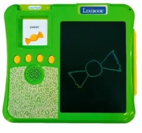 Jeu éducatif Lexibook Imagier à cartes interactif parlant avec tablette à dessin et 200 cartes éducatives recto verso