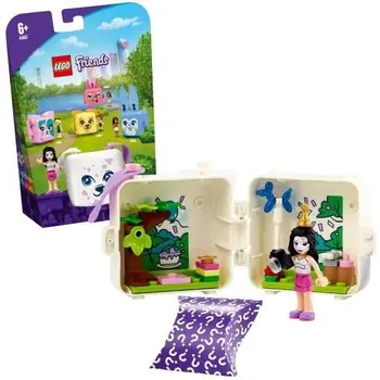 LEGO® Friends 41663 Le Cube Dalmatien d’Emma Cadeau Fille et Garçon 6 ans, Figurines Animaux, Jouet de Collection