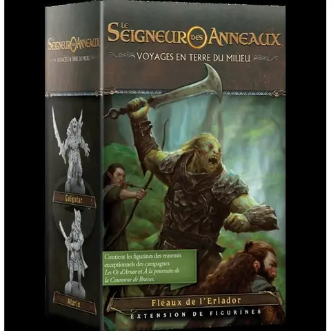 Extension - AC-DÉCO - Fléaux de lEriador - 3 figurines plastique non peint - 6 cartes Trouvaille - 3 cartes Titre