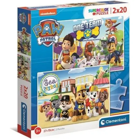 Puzzle - Clementoni - PatPatrouille - 2x20 pièces - Dessins animés et BD - Enfant