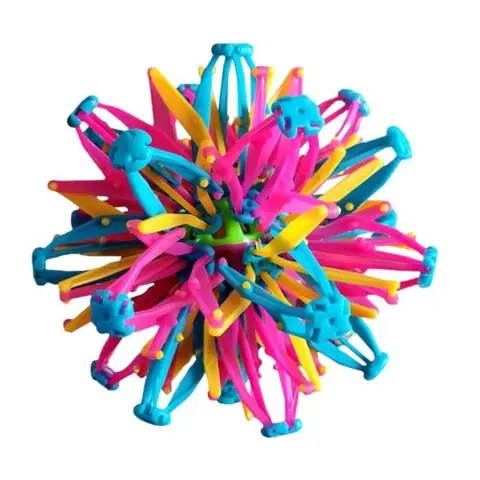 Balle Télescopique - Coloré - Extensible - Matière ABS Écologique - Pour Enfants à Partir de 3 Ans - Intérieur