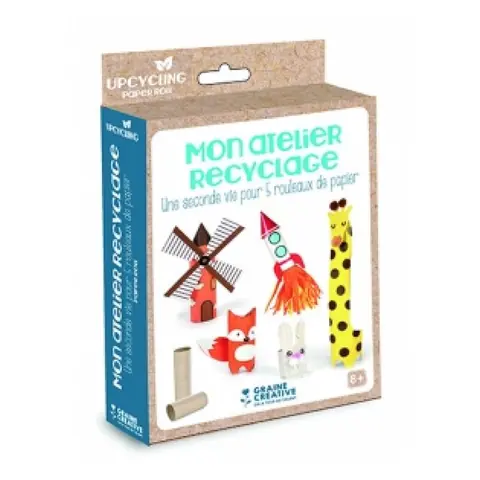 Kit créatif - Graine Creative - Mon Atelier Recyclage - Matériaux recyclés - Activités manuelles - Pour enfants