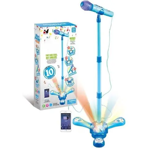 Micro Enfant - Karaoké - Réglable en Hauteur - Compatible MP3 - Pour Filles - 3 ans et plus