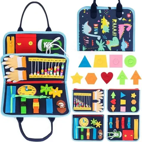 Busy Board MontessoriTableau Jouets dactivité et de DéveloppementLivre 1 an Jeux Educatif Motricité Bébé pour Enfants 1 2 3 4 Ans