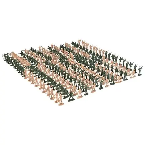 Shipenophy Jouet de mini soldats en plastique Figurines de soldats modèle de scène de larmée Mini jeux jouet Couleur assortie