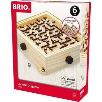 Brio Jeu de Labyrinthe (L’Original) - Jeu d'adresse en bois - Ravensburger - Enfant et adulte dès 6 ans - 1 joueur - 34000