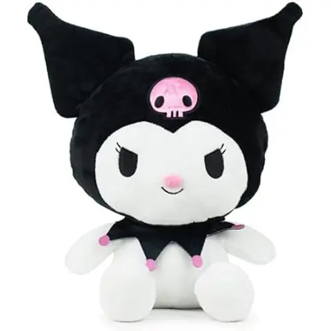 Peluche - PLAY BY PLAY - Kitty and Friends - Kuromi - 25cm - Idéal pour les bébés