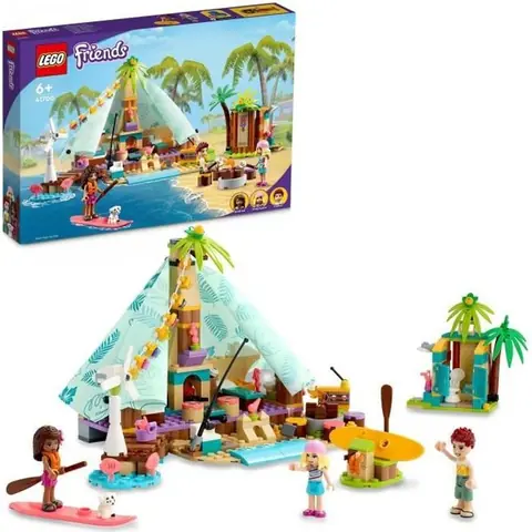 LEGO® 41700 Friends Camping Glamour Set de Glamping Jouet pour Filles et Garçons dès 6 ans avec 3 Mini-Poupées et Accessoires