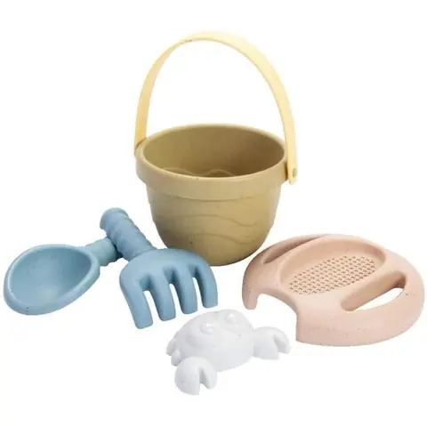 Kit daccessoires de plage pour enfant - DANTOY - A partir de 6 mois - Couleurs douces - Ensemble de 5 pièces