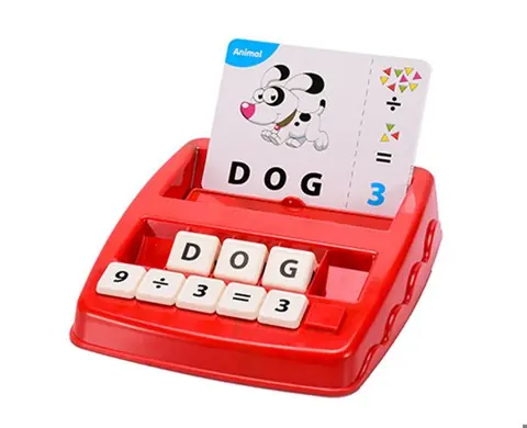 Jeu de correspondance de lettres 2 en 1 et jouets éducatifs dapprentissage pour enfants de 3 4 5 6 ans (rouge)