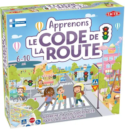 Apprenons le Code de la Route - Jeu éducatif - TACTIC - 2 joueurs et plus - Dès 6 ans