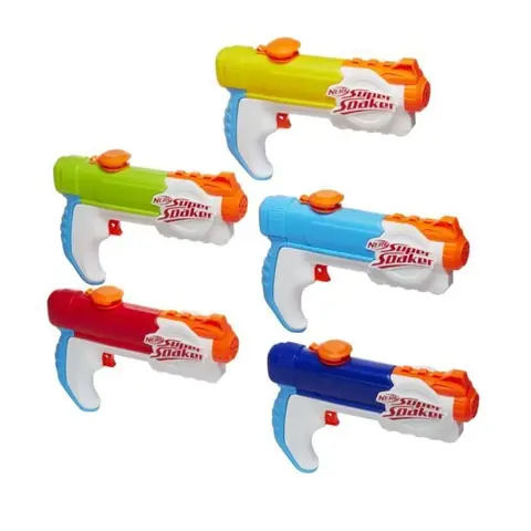 Pistolets à eau Nerf Super Soaker Multipack Piranha - Pack de 5 - Pour Enfants et Adultes - À partir de 6 ans