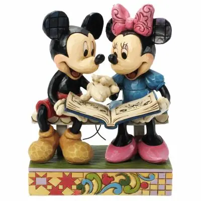 Figurine Collection Mickey et Minnie Sur un banc