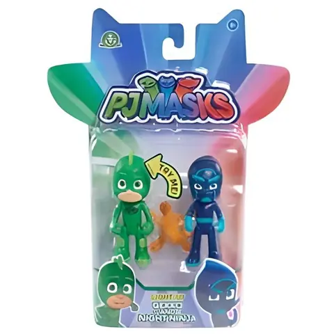 Pyjamasques-Blister de 2 figurines 75 cm