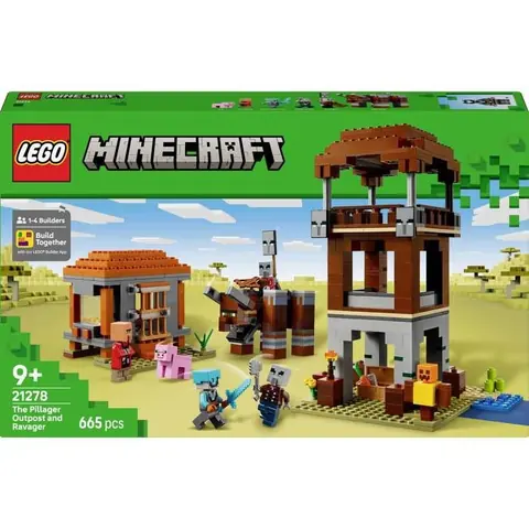 Jouet LEGO® MINECRAFT - 21278 - Dérangement pour le poste de pileur - Cadeau créatif - Pour enfants à partir de 9 ans