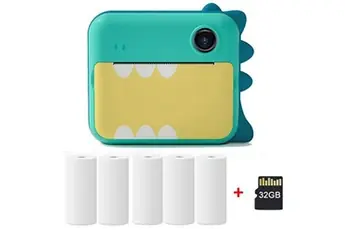 Appareil Photo Instantané HD Pour Enfants avec 5 Papier Thermique-32 Go