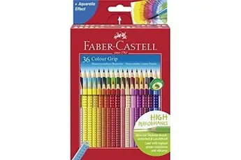 112442-36 crayons de couleur colour grip, étui en carton