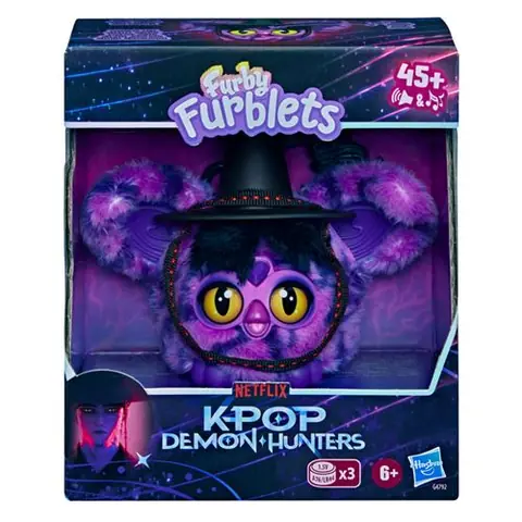 Peluche interactive Hasbro Furby Furblets K-Pop Demon Hunters Saja Boys