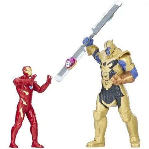 Figurine Thanos vs Iron Man - Avengers Infinity War - Marvel - 2 pierres dinfinité incluses