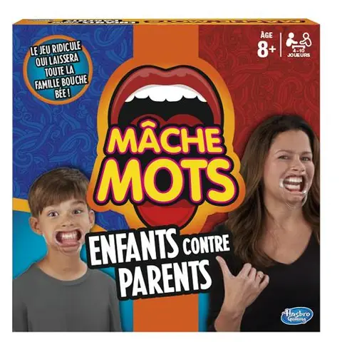Jeu de société Hasbro Gaming Mâche-Mots Enfants Contre Parents